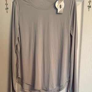 Stylish Women's Long Sleeve Top in Gray